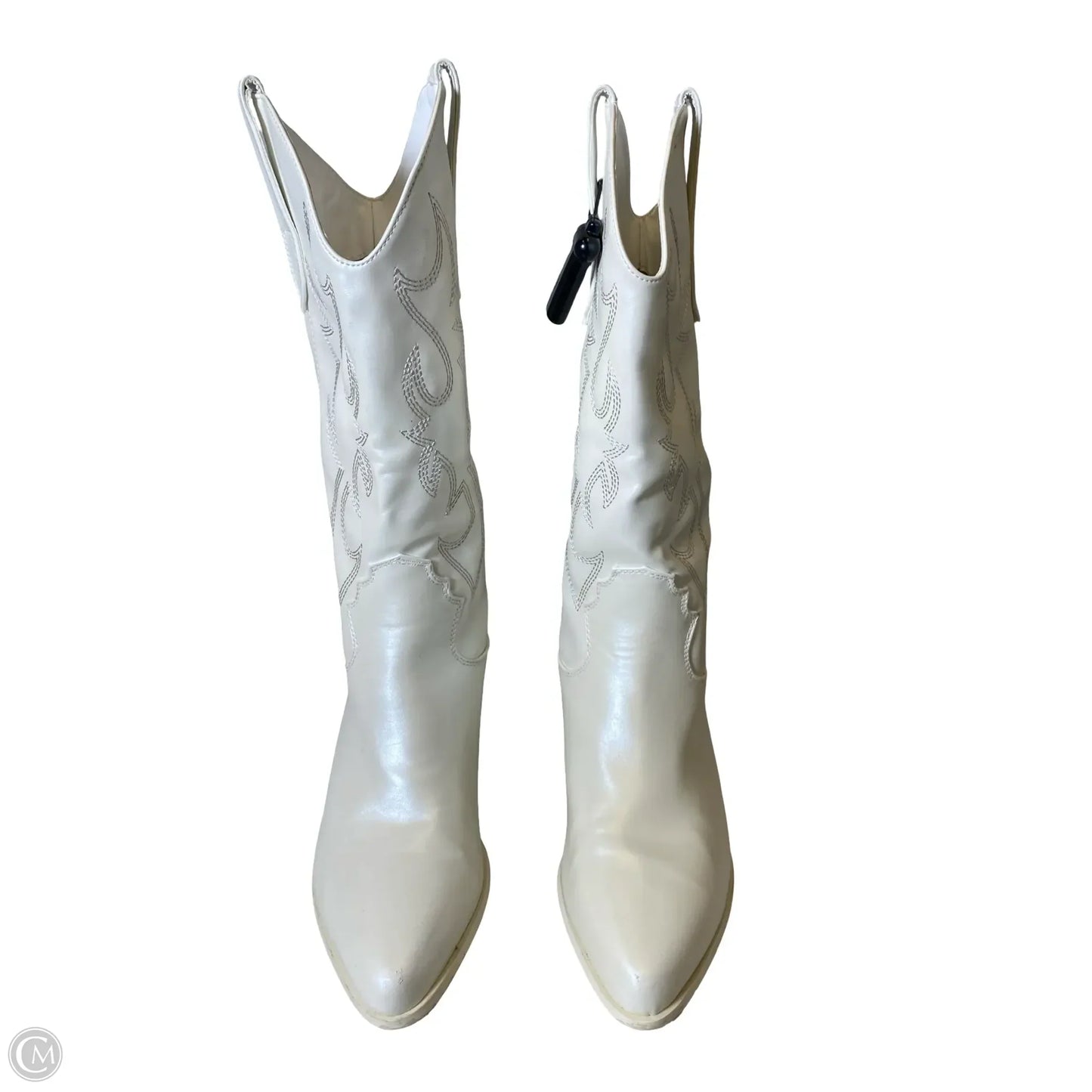 Boots Western By Clothes Mentor In Cream, Size: 9
