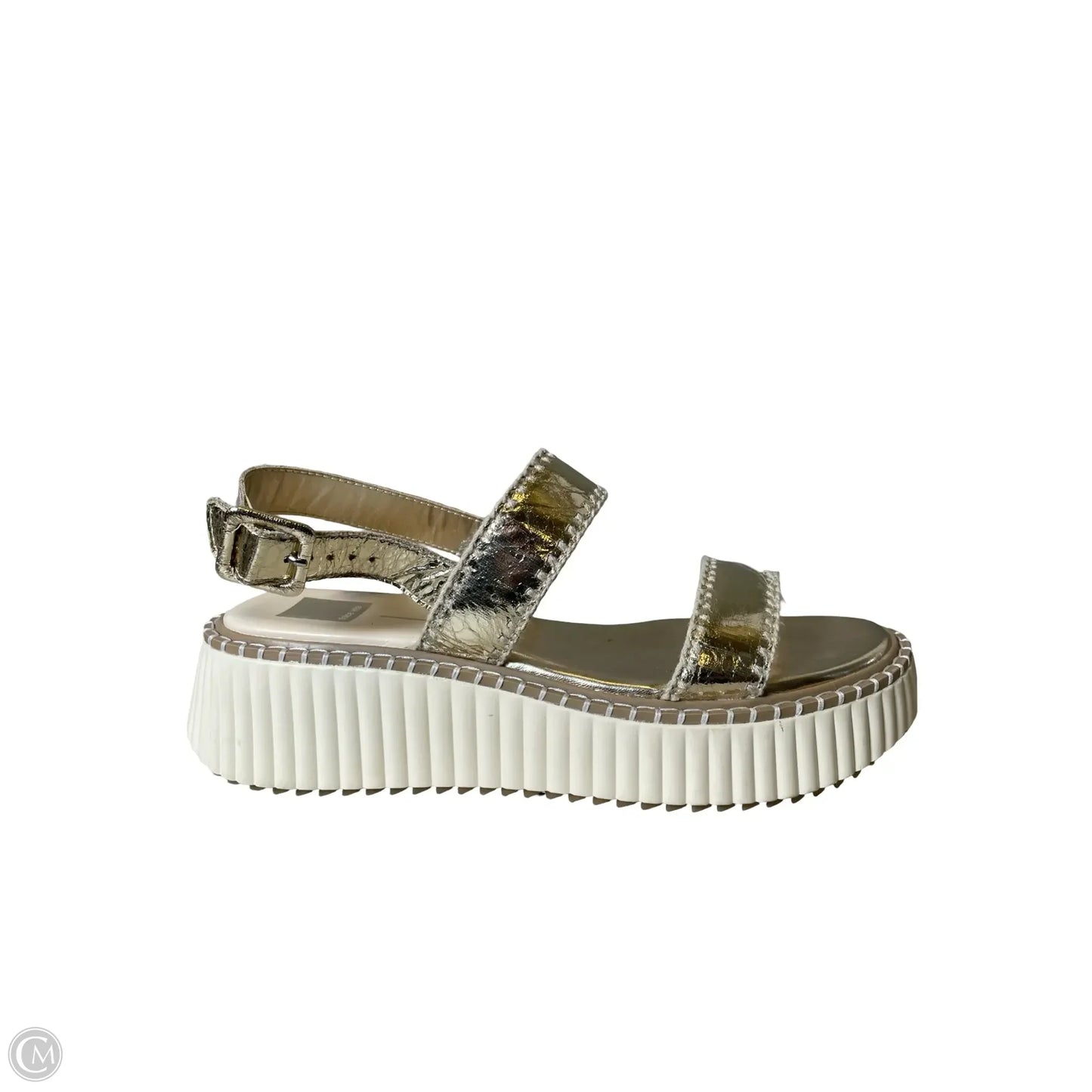 Sandals Heels Platform By Dolce Vita In Gold, Size: 10