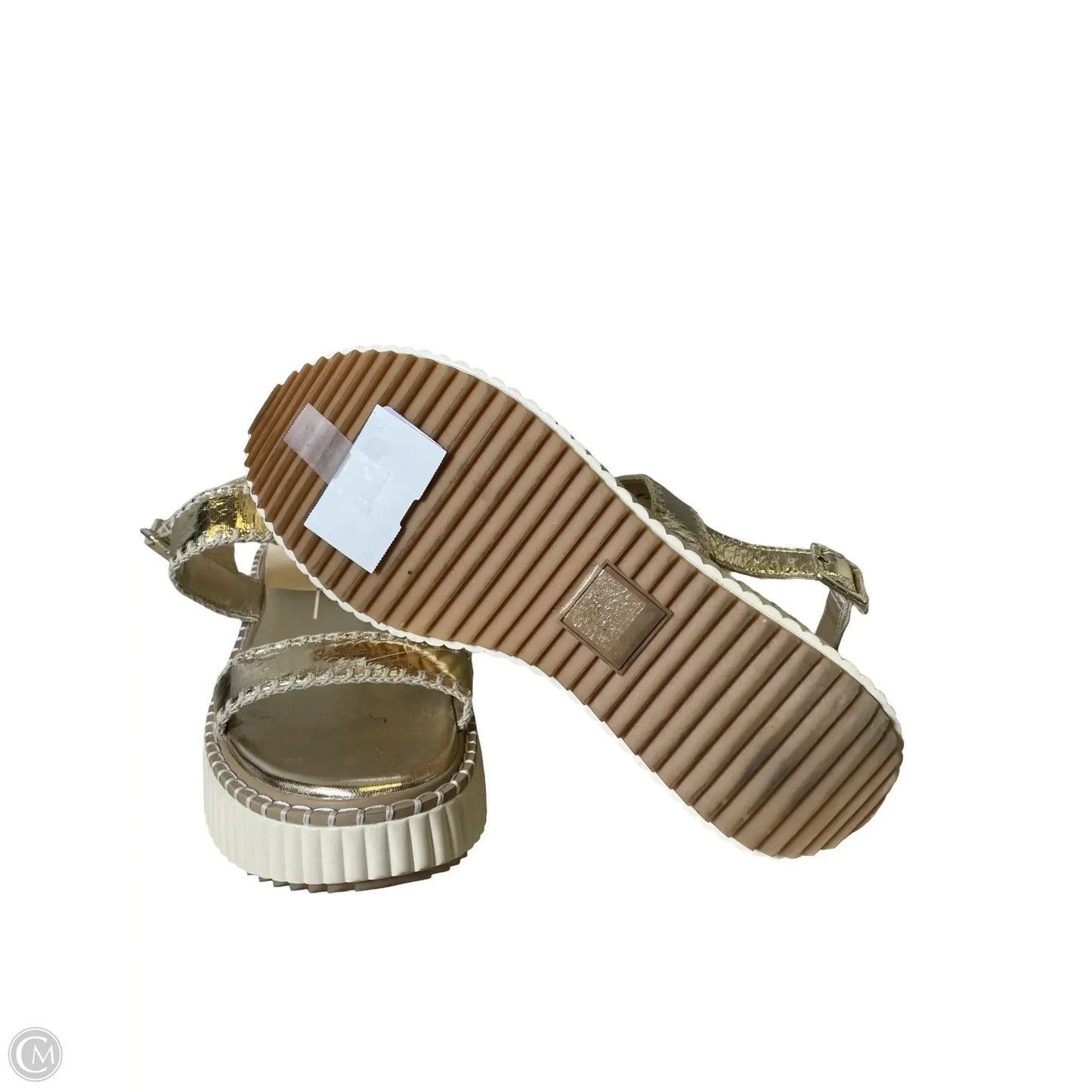 Sandals Heels Platform By Dolce Vita In Gold, Size: 10