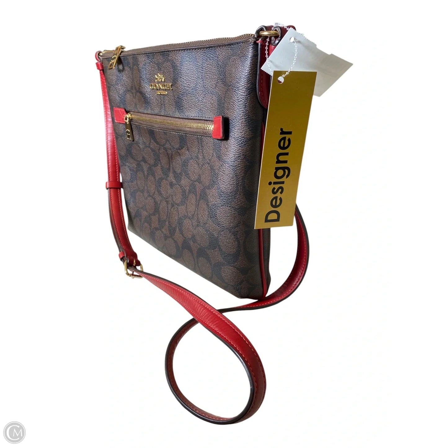 Crossbody Designer By Coach, Size: Medium