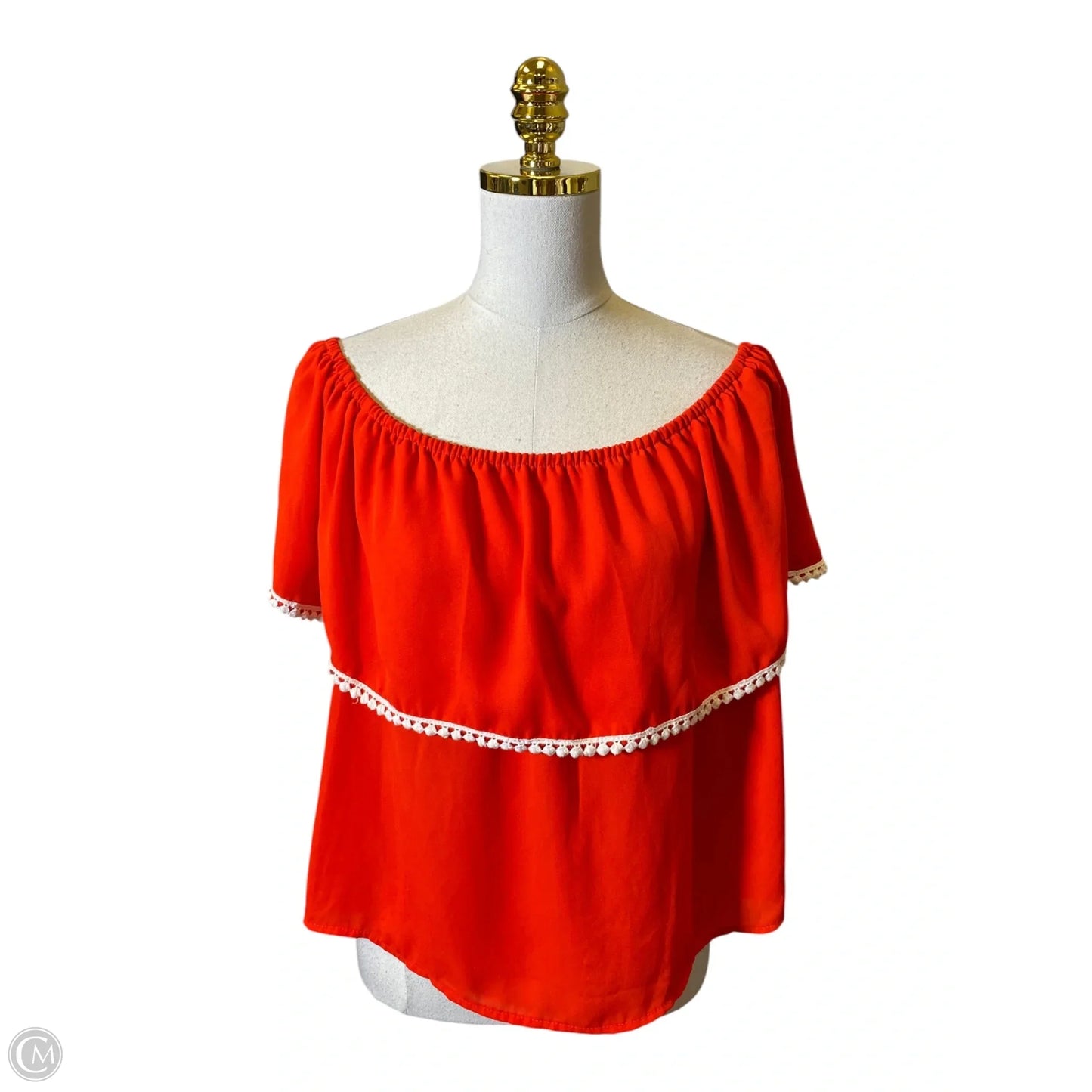 Top Short Sleeve By Wishful Park In Red, Size: Xl