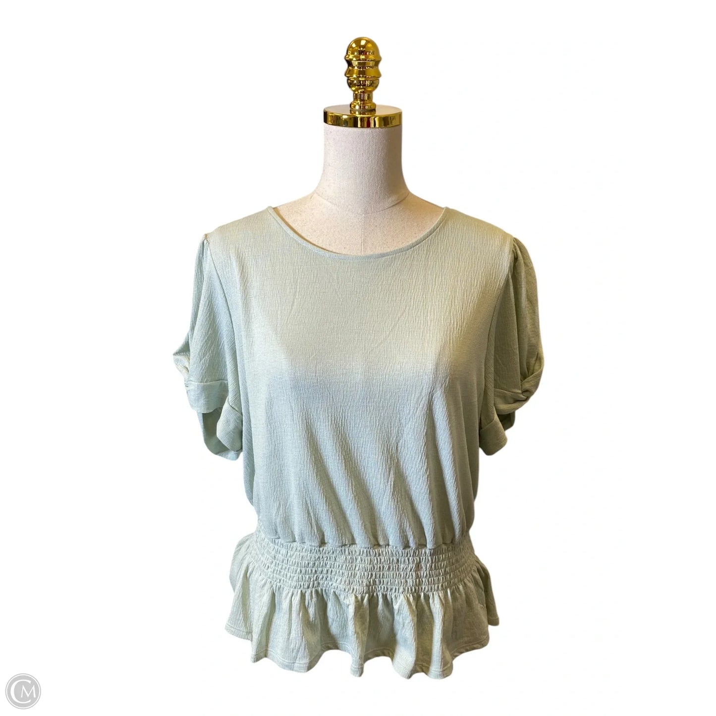 Top Short Sleeve By Meraki In Teal, Size: Xl