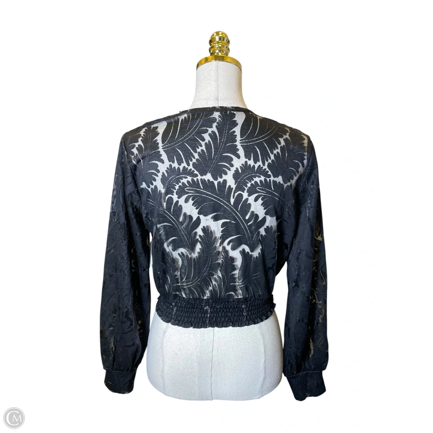 Top Long Sleeve By Amber Sun In Black, Size: M