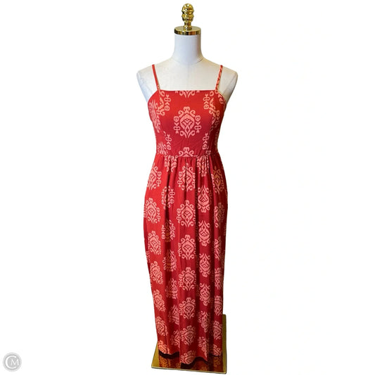 Dress Casual Midi By As U Wish In Orange, Size: M