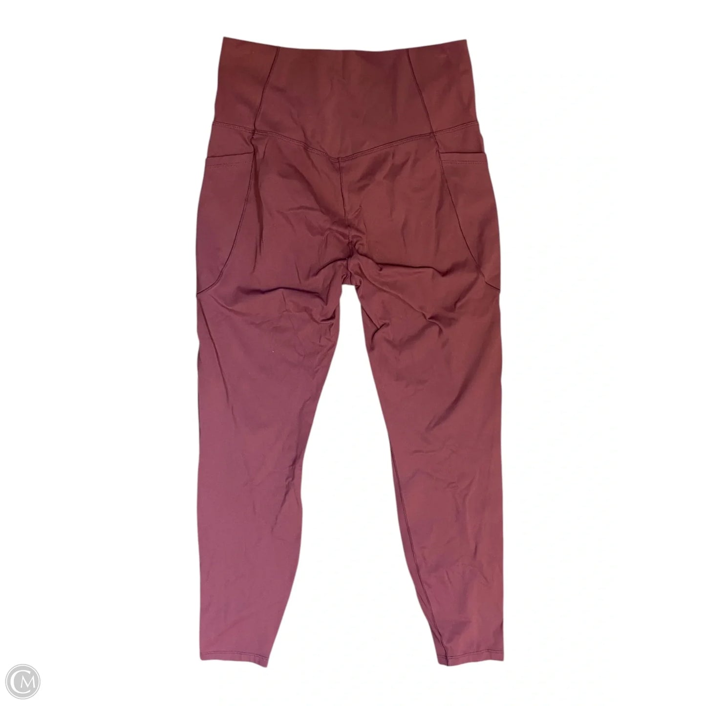 Athletic Leggings By Clothes Mentor In Maroon, Size: M