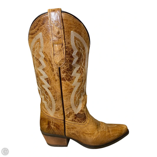 Boots Western By Clothes Mentor In Brown, Size: 8