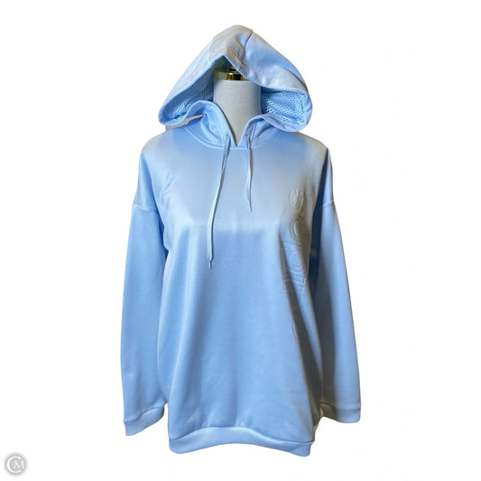 Athletic Sweatshirt Hoodie By Adidas In Blue, Size: M