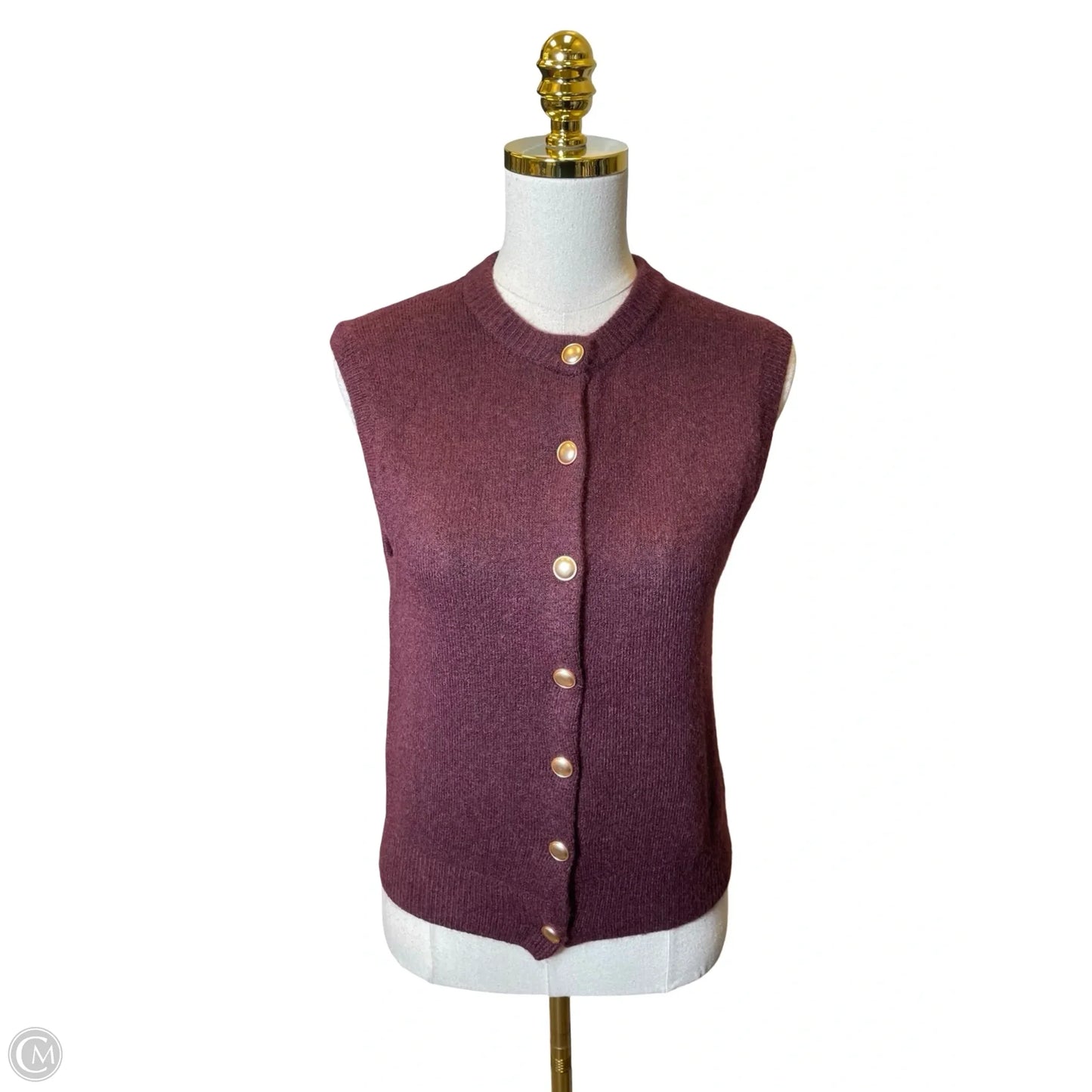 Vest Other By H&m In Maroon, Size: Xs
