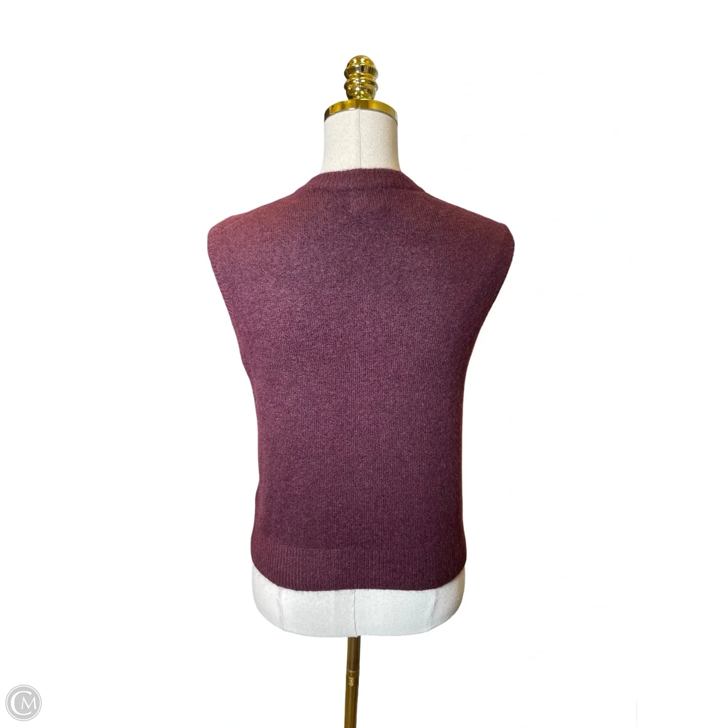 Vest Other By H&m In Maroon, Size: Xs