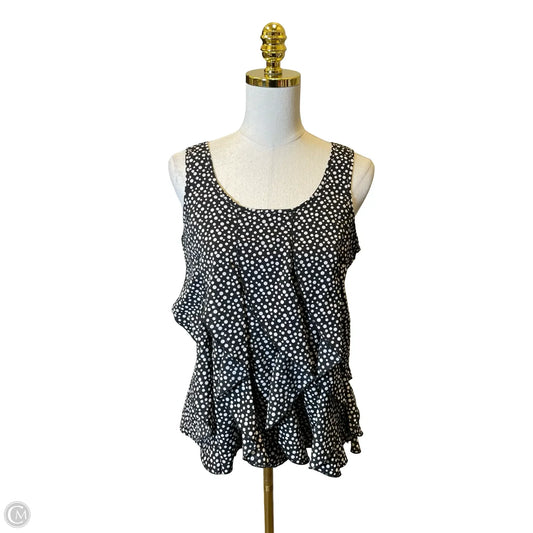 Top Sleeveless By Spense In Polkadot Pattern, Size: M