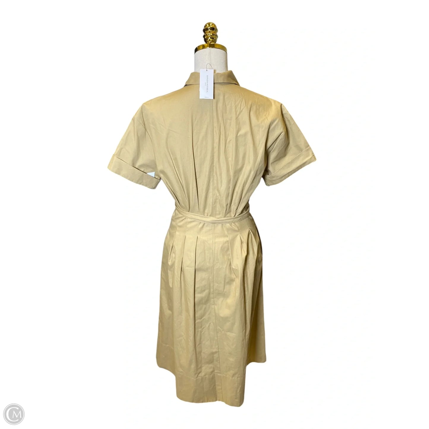 Dress Casual Midi By Banana Republic In Tan, Size: Xs