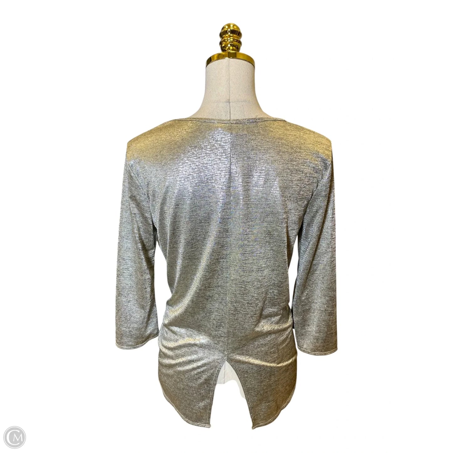 Top Long Sleeve By Kim & Cami In Gold, Size: S