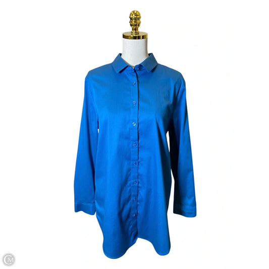 Top Long Sleeve By Chicos In Blue, Size: L