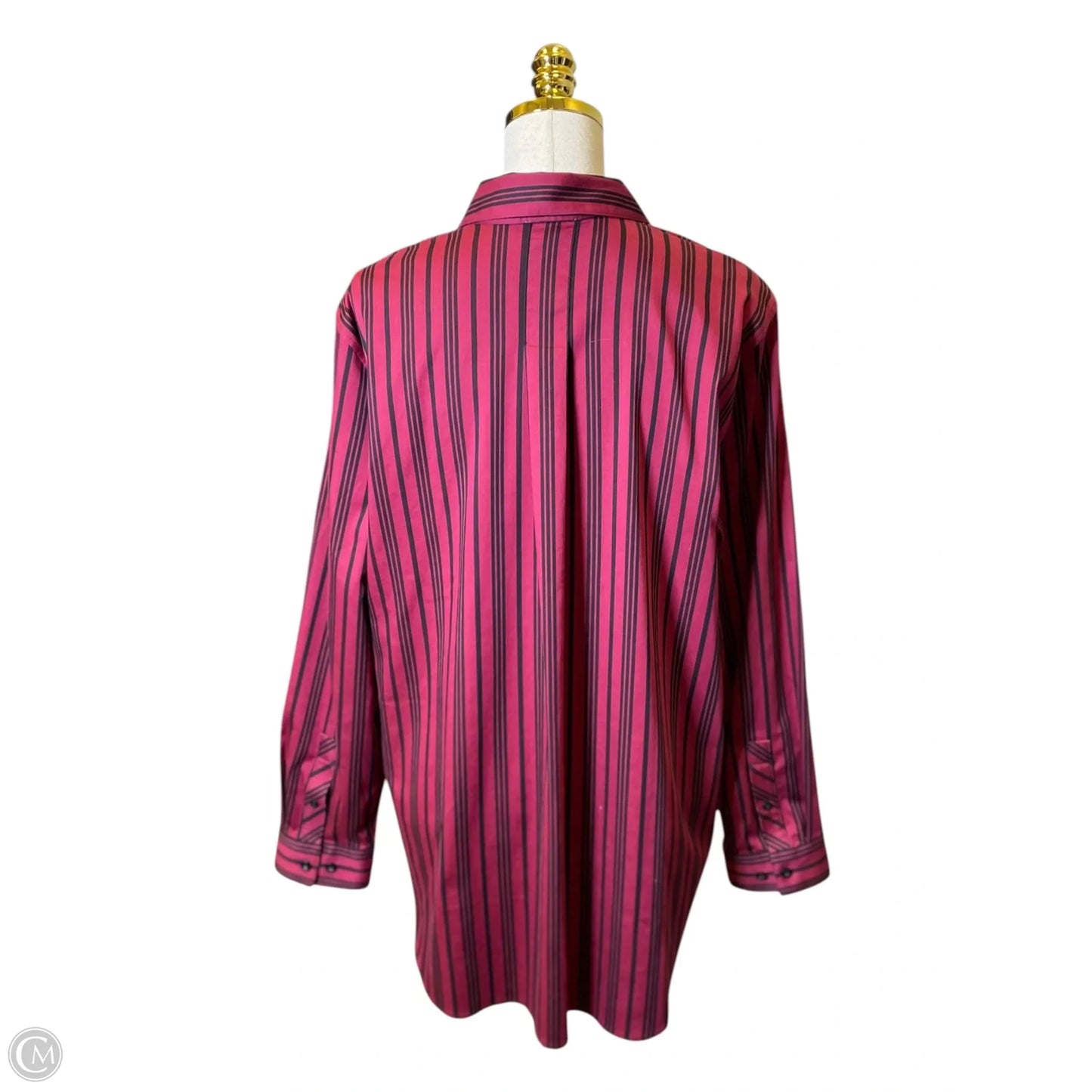 Top Long Sleeve By Chicos In Maroon, Size: L