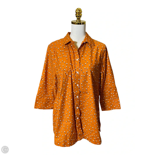 Top Long Sleeve By Chicos In Multi-colored, Size: L