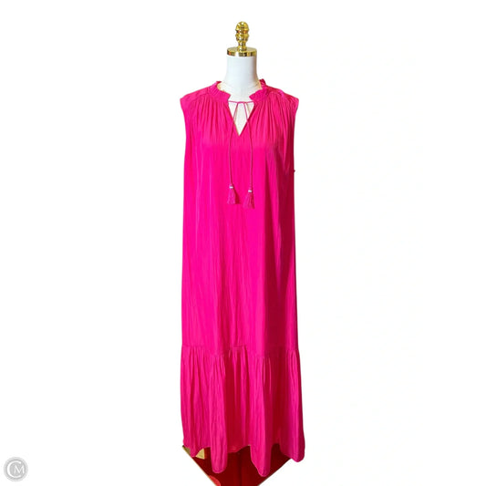 Dress Casual Maxi By Chicos In Pink, Size: Xl