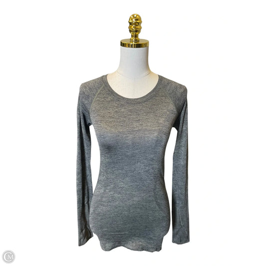 Athletic Top Long Sleeve Crewneck By Lululemon In Green, Size: 4