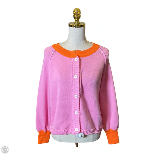 Sweater By Clothes Mentor In Orange & Pink, Size: M