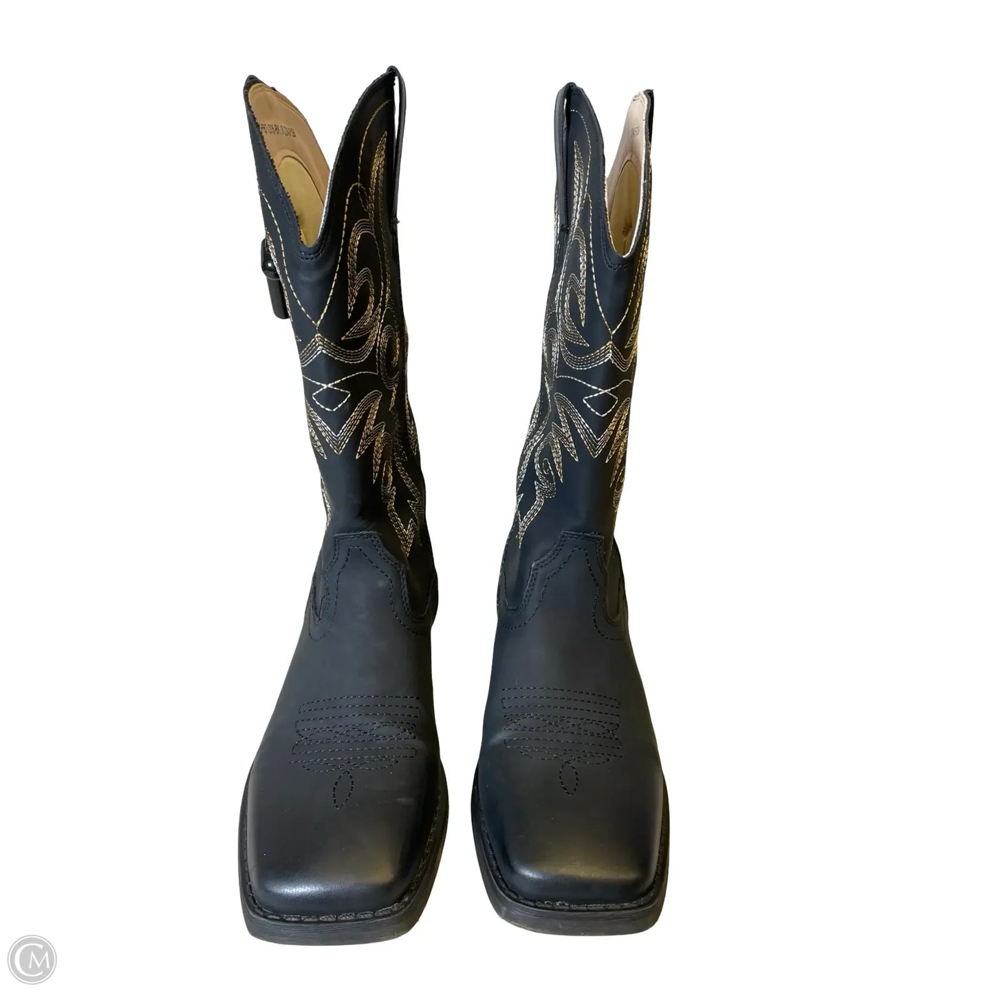 Boots Western By Clothes Mentor In Black, Size: 7.5