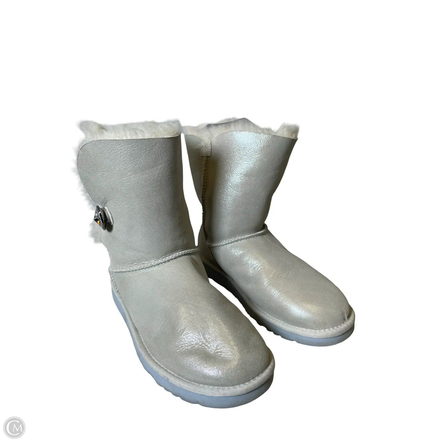 Boots Designer By Ugg In Grey, Size: 7