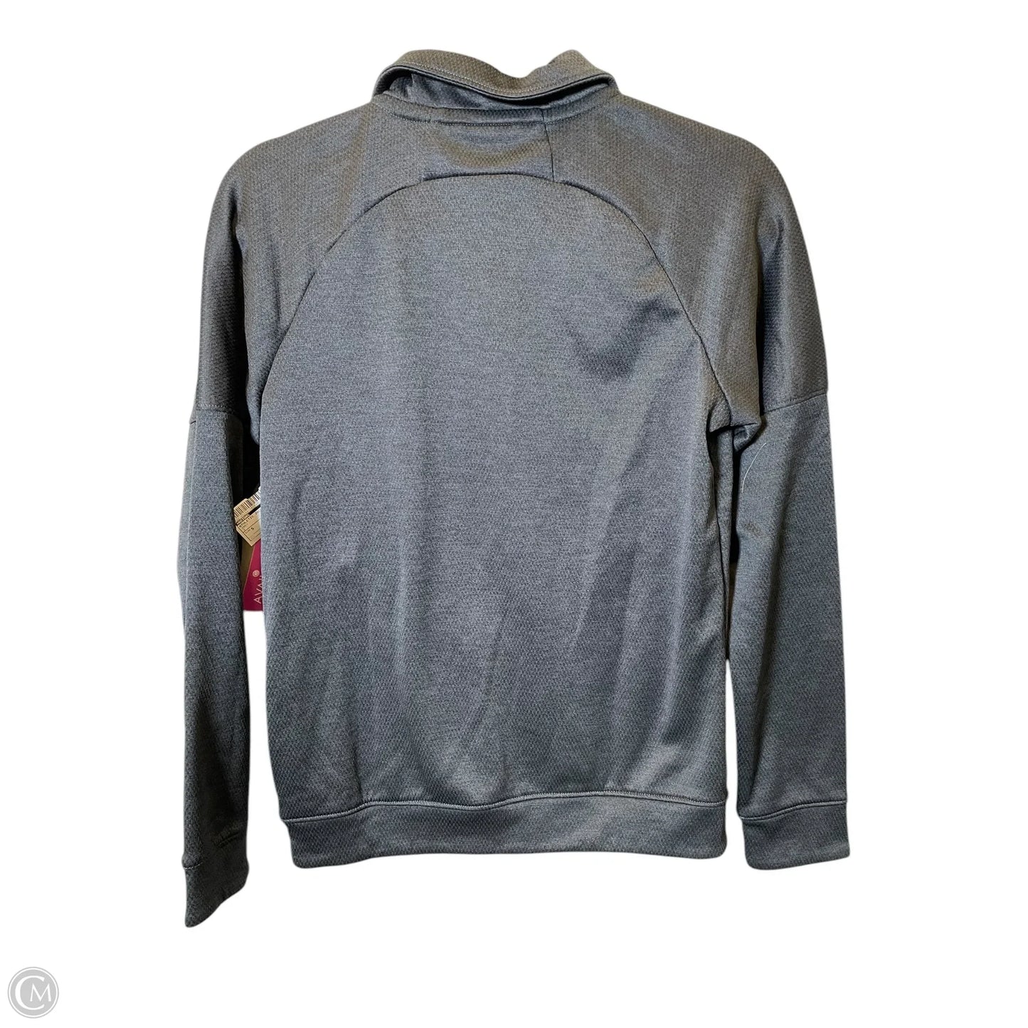 Athletic Jacket By Adidas In Grey, Size: S