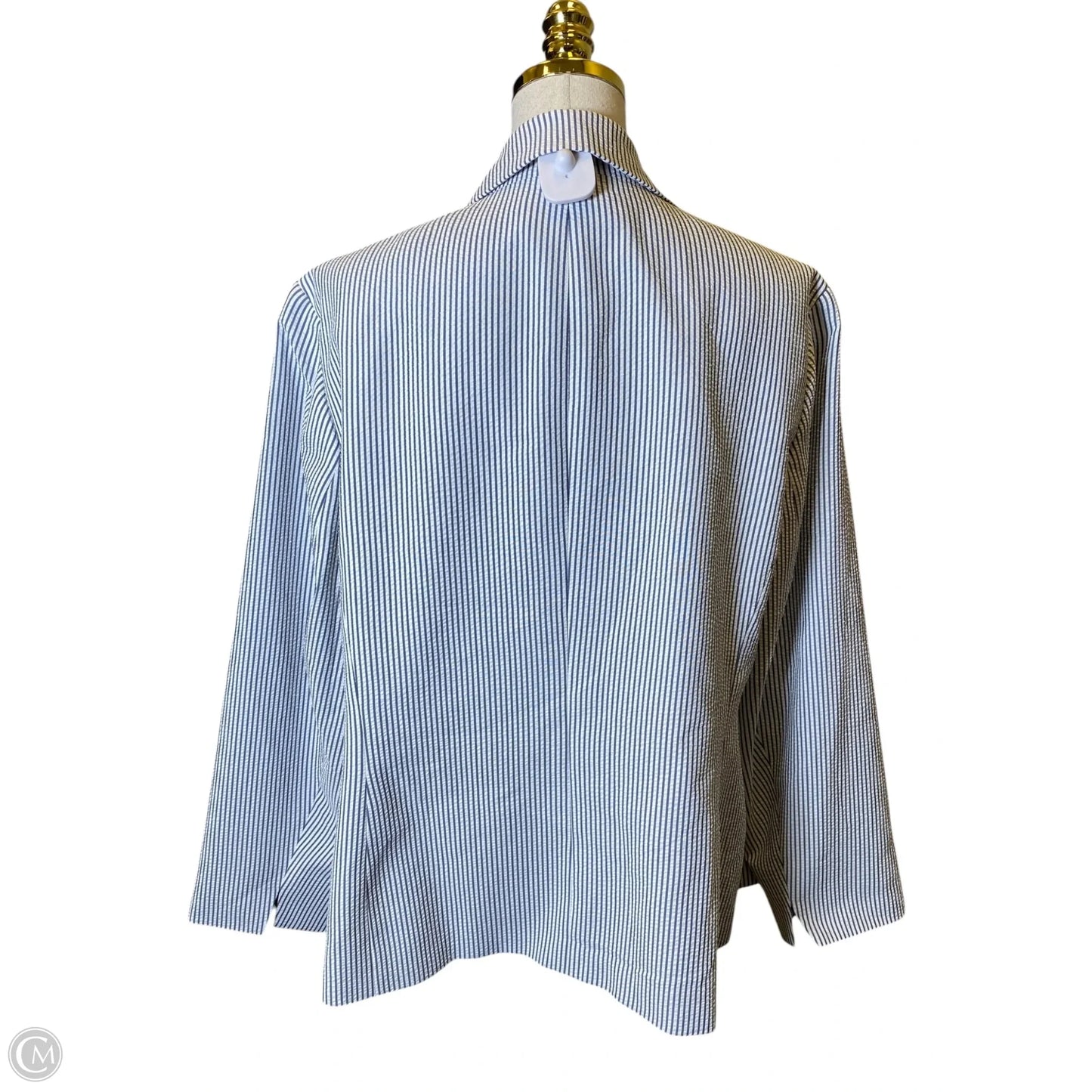 Blazer By Le Suit In Striped Pattern, Size: 2x