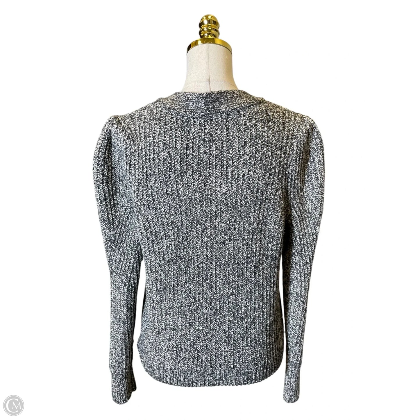 Sweater By Loft In Black & Cream, Size: M