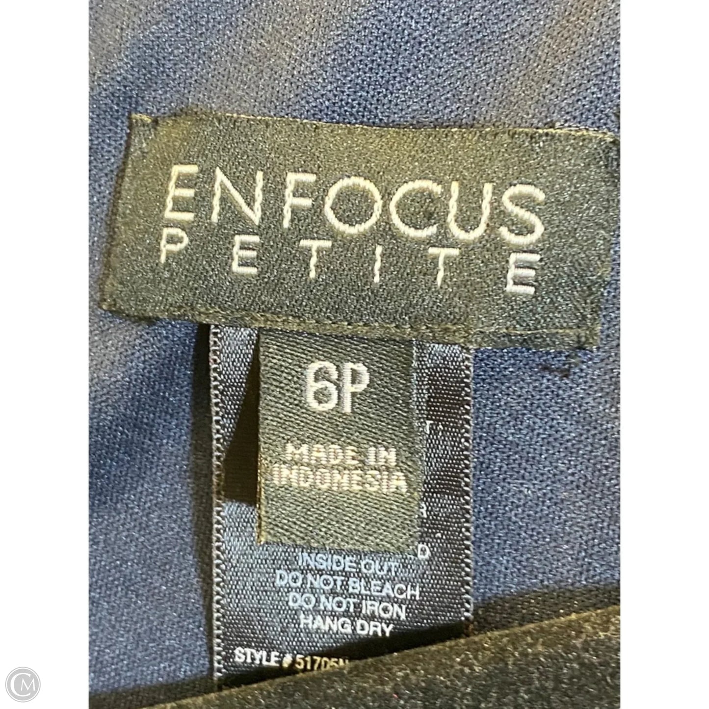 Dress Casual Maxi By Enfocus In Blue & White, Size: 6p