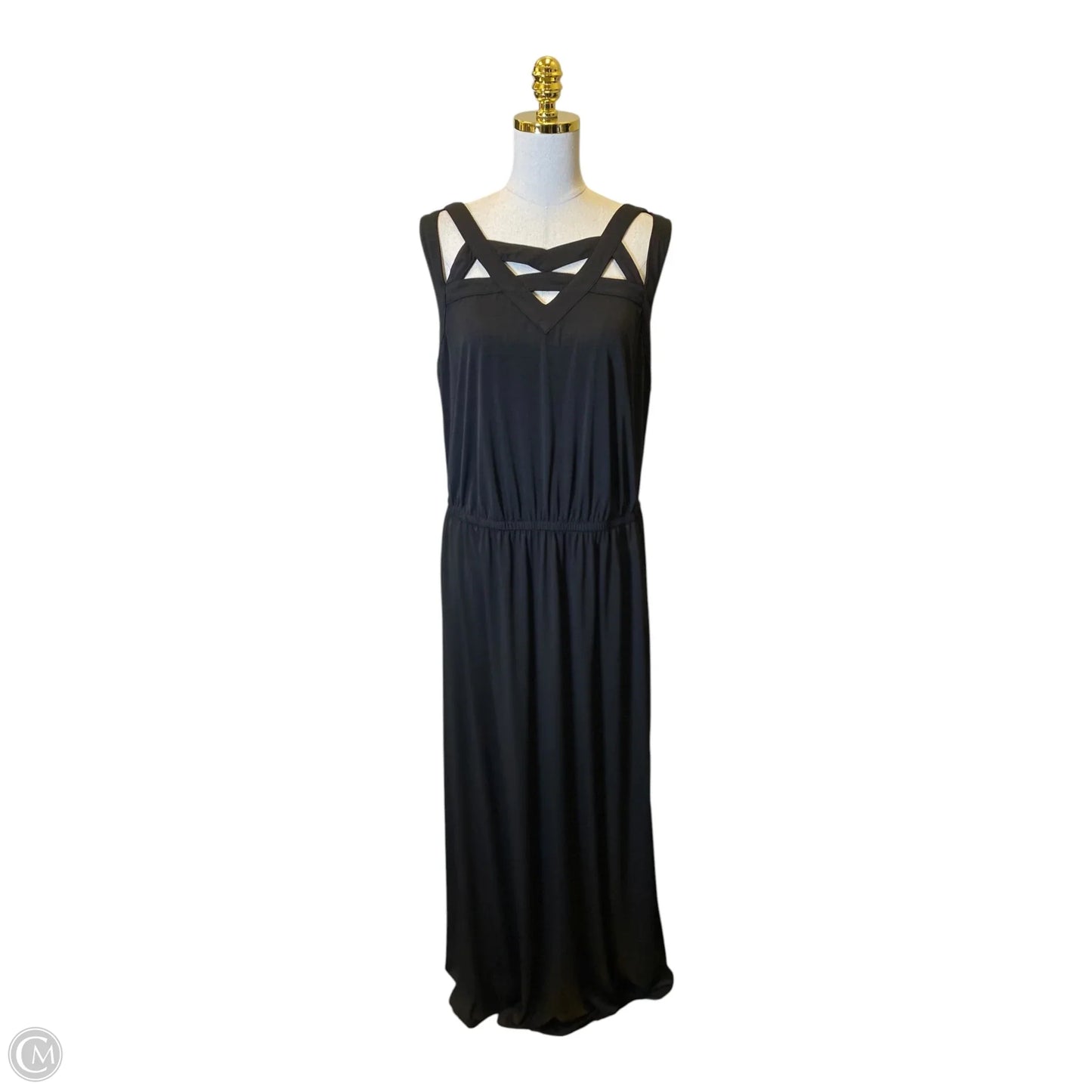Dress Casual Maxi By Clothes Mentor In Black, Size: 2x