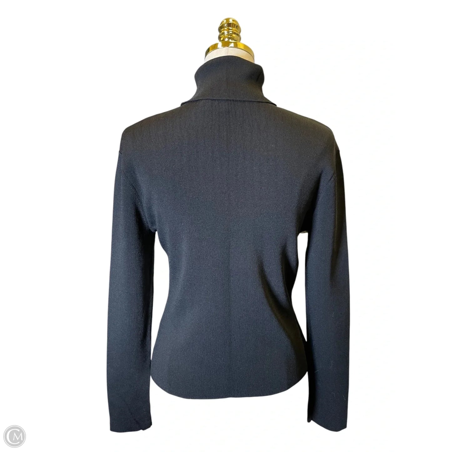 Sweater By Clothes Mentor In Black & White, Size: M