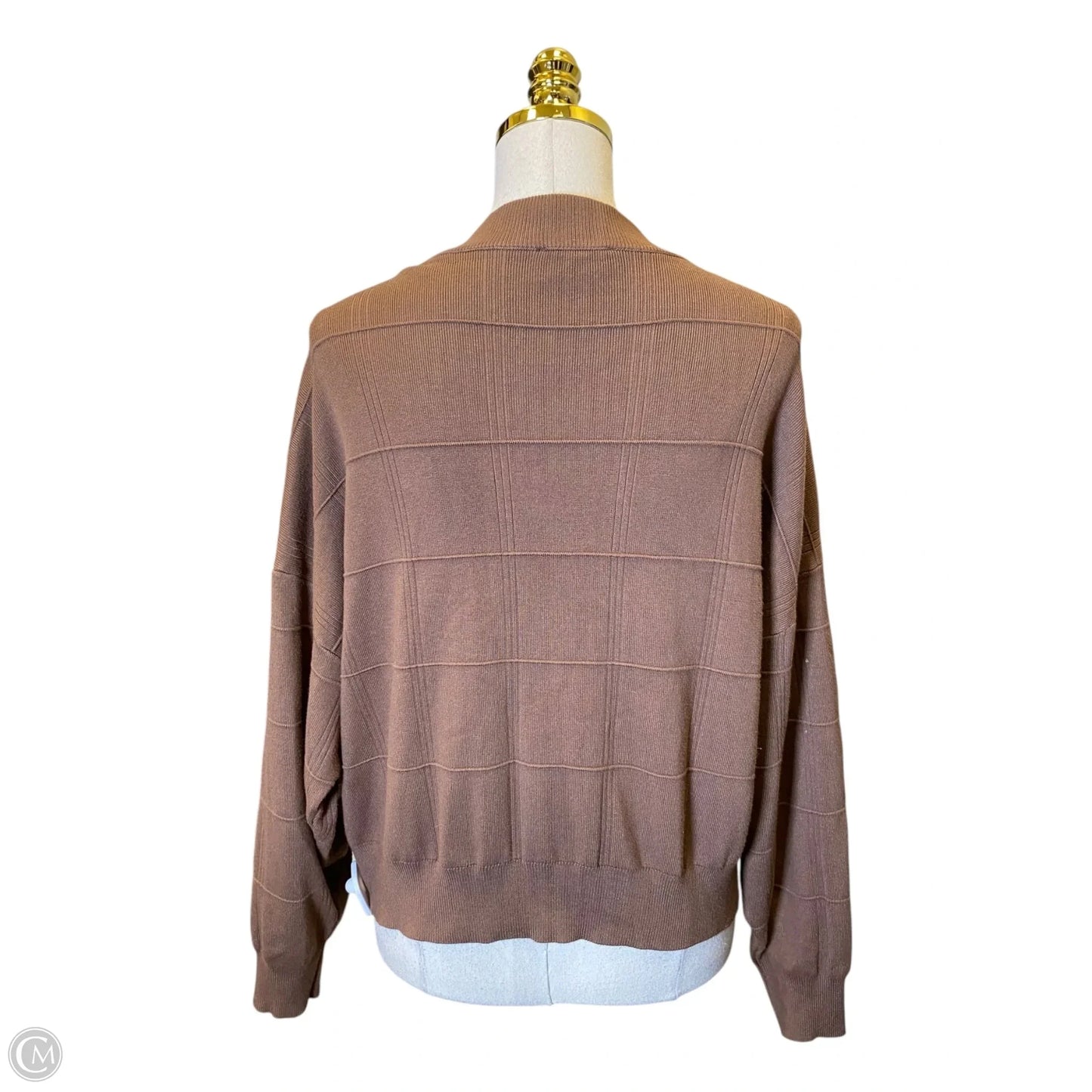 Jacket Other By Adrianna Papell In Brown, Size: L