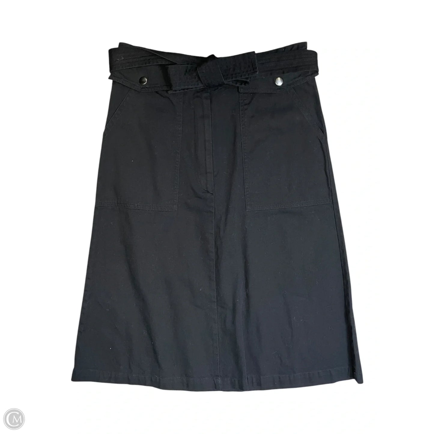 Skirt Midi By Banana Republic In Black, Size: 4