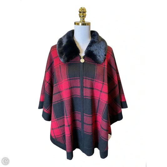 Sweater By Anne Klein In Black & Red, Size: L