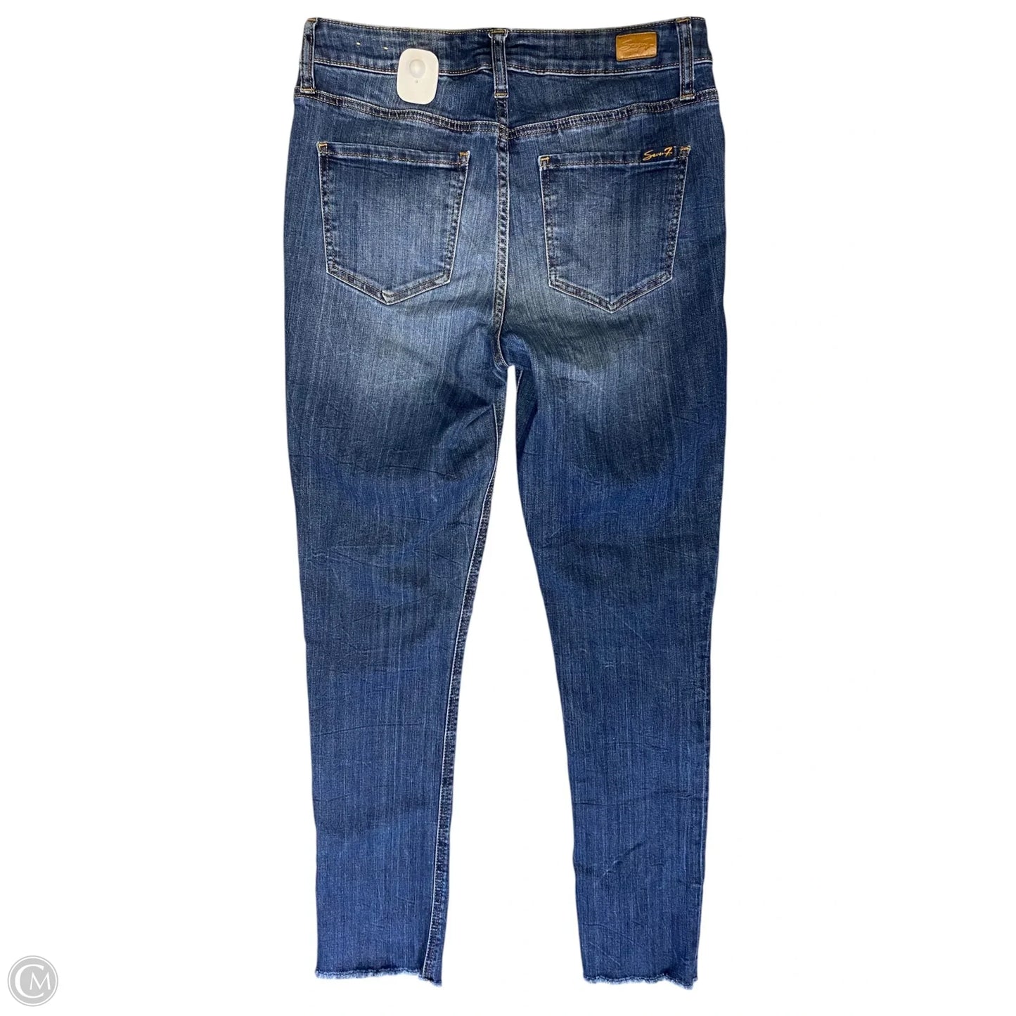 Jeans Straight By Seven 7 In Blue Denim, Size: 6