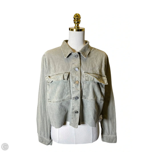 Jacket Denim By Kancan In Green, Size: M