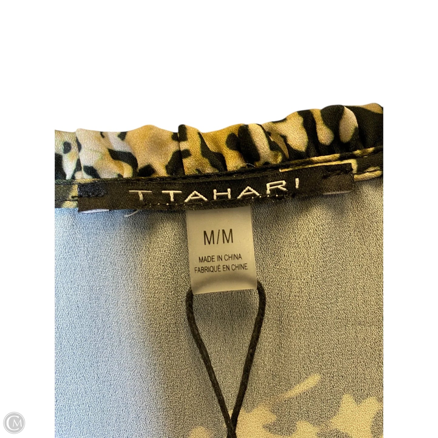 Top Long Sleeve By Tahari By Arthur Levine In Multi-colored, Size: M