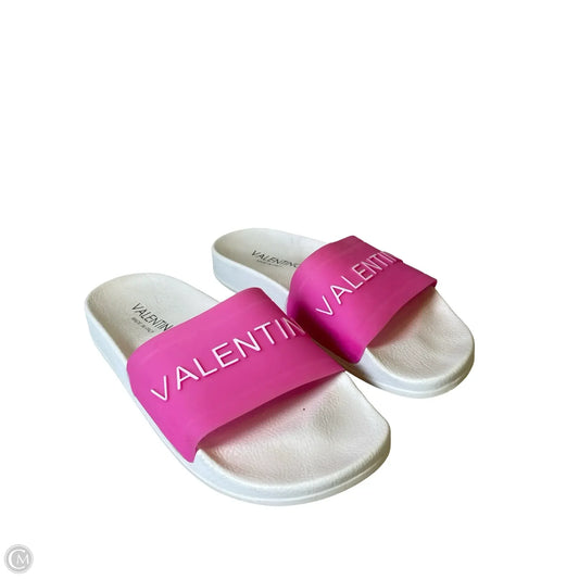 Sandals Luxury Designer By Valentino-garavani In Pink, Size: 7.5