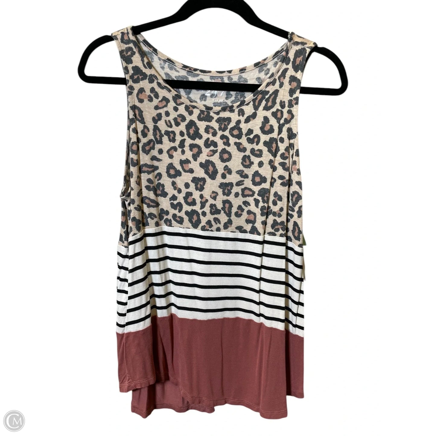 Top Sleeveless By Maurices In Animal Print, Size: L