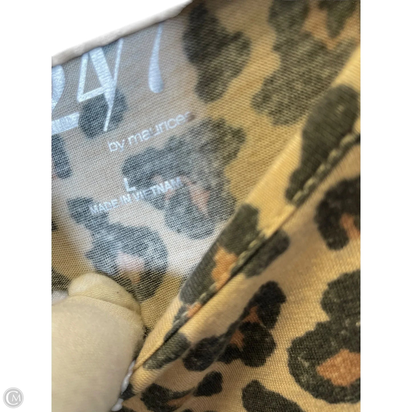 Top Sleeveless By Maurices In Animal Print, Size: L