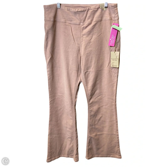 Jeans Flared By Clothes Mentor In Pink, Size: L