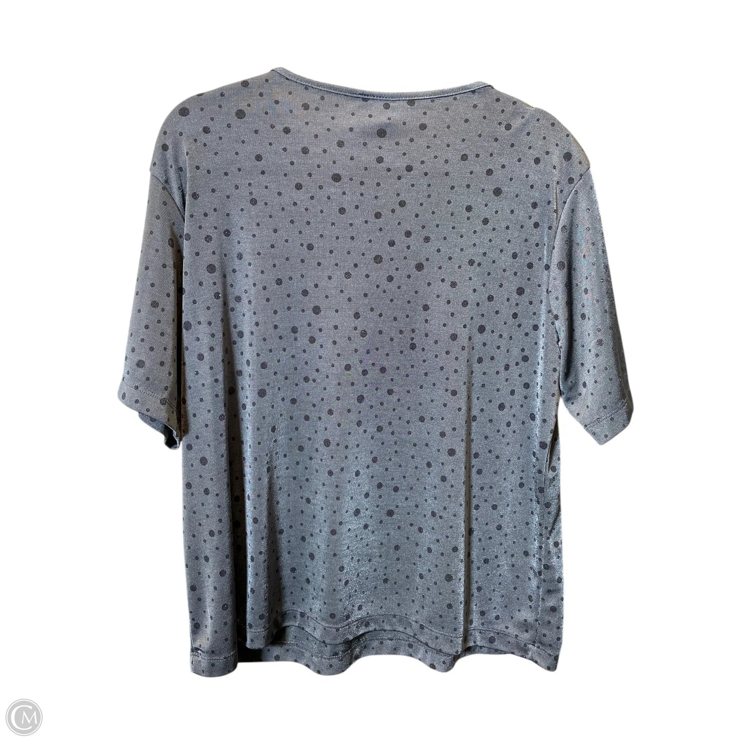 Top Short Sleeve By Bentley In Grey, Size: L