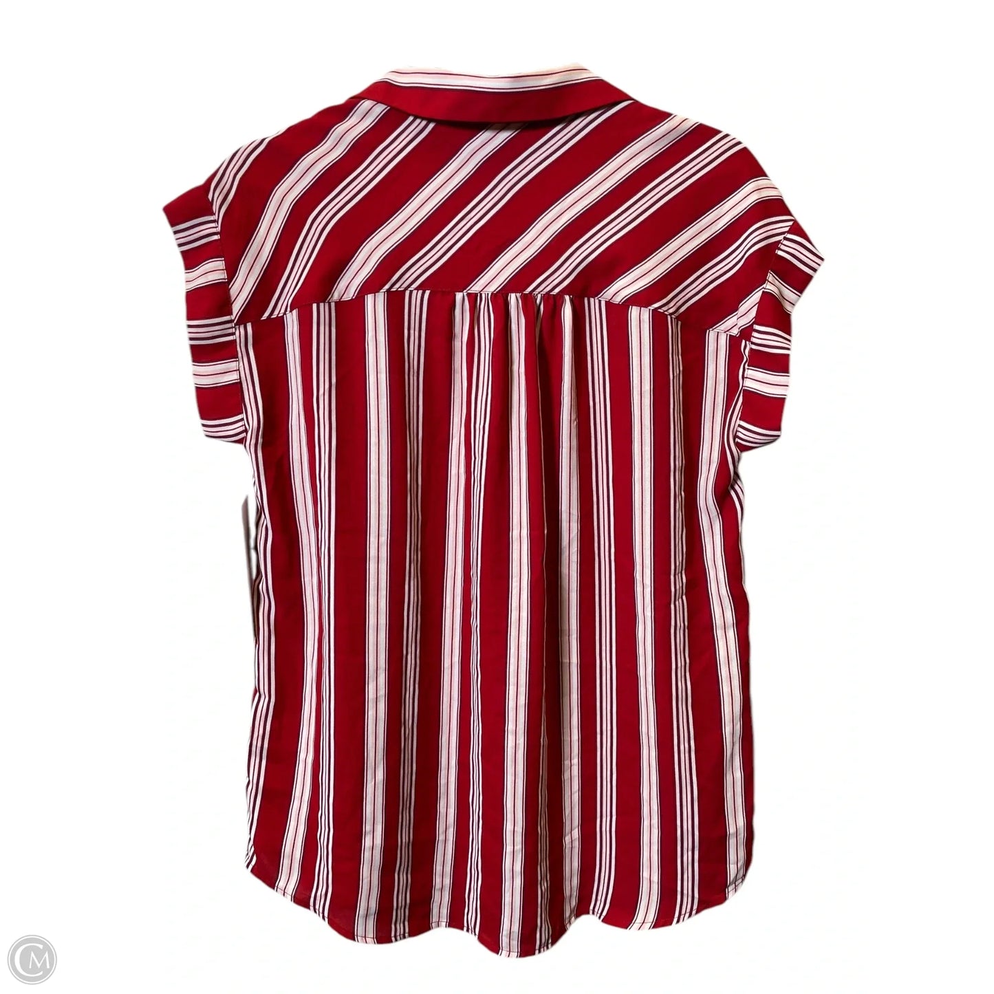 Top Short Sleeve By 14th And Union In Striped Pattern, Size: S