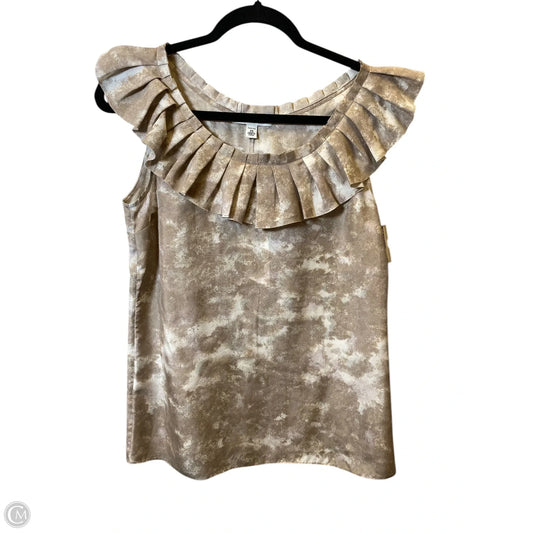Top Sleeveless By Banana Republic In Tan, Size: Xs
