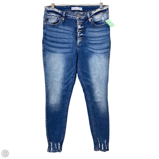 Jeans Skinny By Kancan In Blue Denim, Size: 8