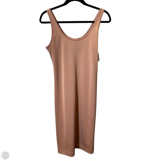 Dress Casual Midi By Express In Bronze, Size: M