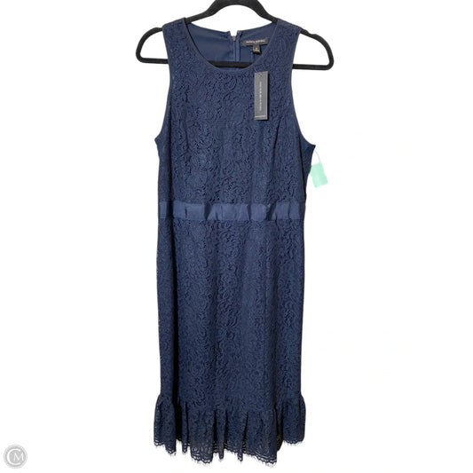 Dress Casual Midi By Banana Republic In Navy, Size: M