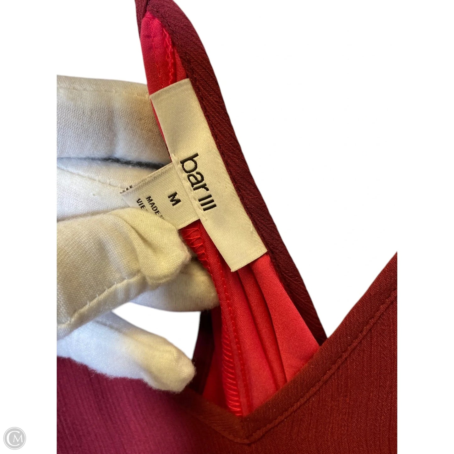 Dress Casual Midi By Bar Iii In Maroon, Size: M