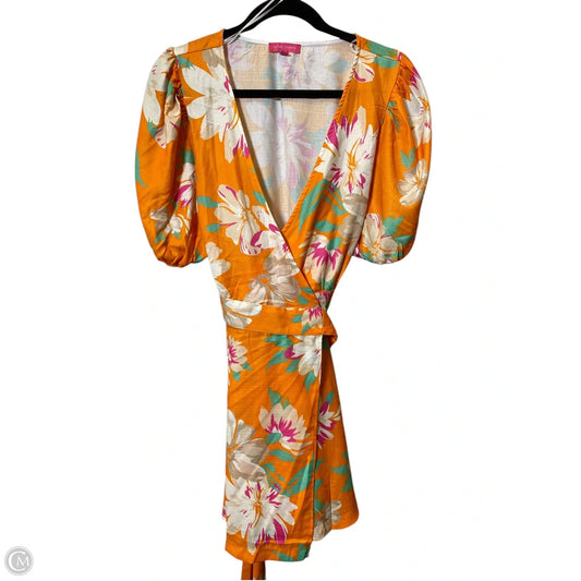 Dress Casual Midi By Flying Tomato In Floral Print, Size: L