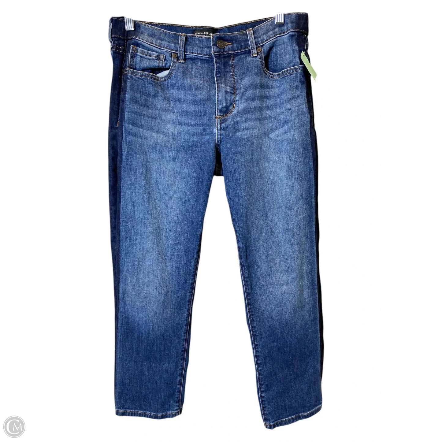 Jeans Straight By Banana Republic In Blue Denim, Size: 6