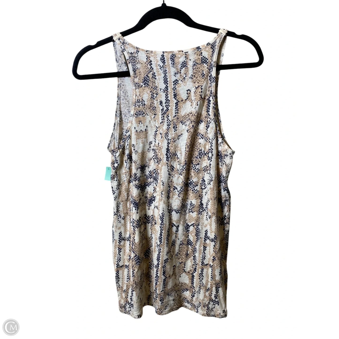Top Sleeveless By Calvin Klein In Animal Print, Size: S